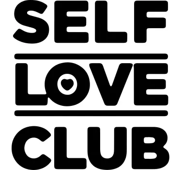 Self love club t-paita - Tenstickers
