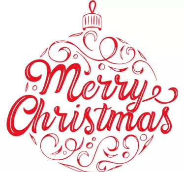 Merry Christmas joulukoriste jouluhupparit - Tenstickers