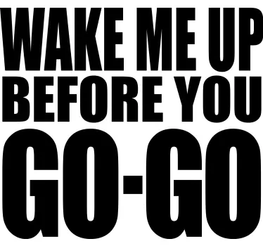 wake me up t-paita - Tenstickers