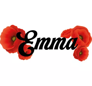 Unikon kukkia t-paita nimillä - Tenstickers