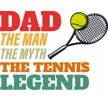 Isä tennislegenda t-paita - Tenstickers