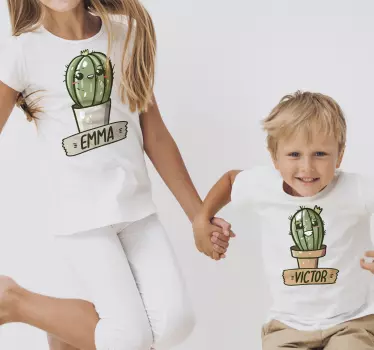 Kaktus sinä ja minä pari t-paitoja - Tenstickers