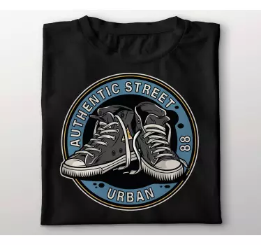 80-luvun converse kengät kuvitus t-paita - Tenstickers