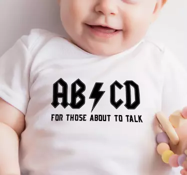 Abc viehätys vauvoille t-paita - Tenstickers
