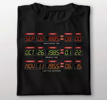Aikapiirit näyttävät bttf t-paita - Tenstickers