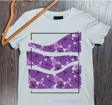Äiti ja tytär t-paita kukkakuosi ja eleganssi - Tenstickers