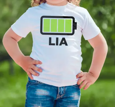 Akku nimeltä t -paita - Tenstickers