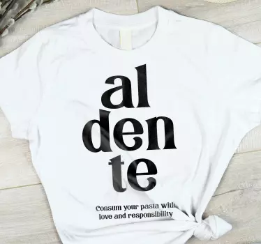 Al dente rakkauslainaust-paita - Tenstickers