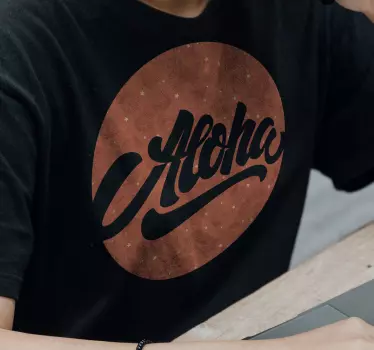 Aloha rannikkoteema t-paita - Tenstickers