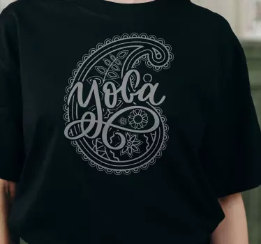 Arabic paisley design t-paita - Tenstickers