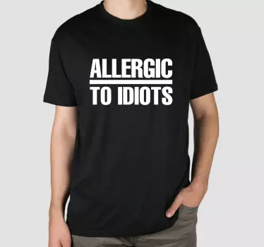 Ärsyttävien ihmisten allerginen t-paita - Tenstickers