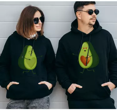 Couple Hoodies Avokado - Tenstickers