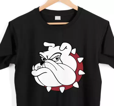 Bulldoggi sarjakuva t-paita - Tenstickers