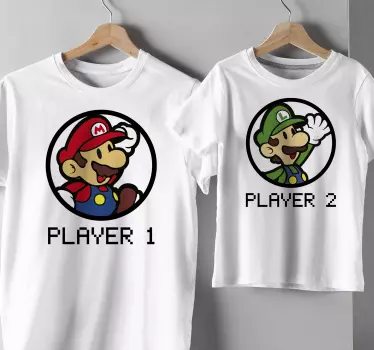 Camiseta mario y luigi paita lapselle - Tenstickers