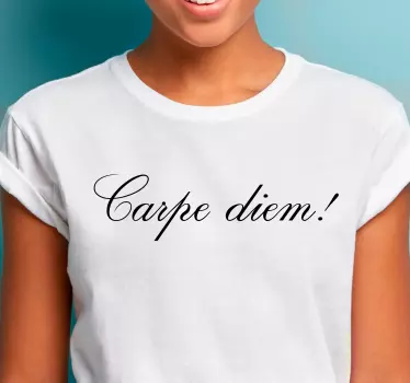 Carpe diem inspiraatio t-paita - Tenstickers