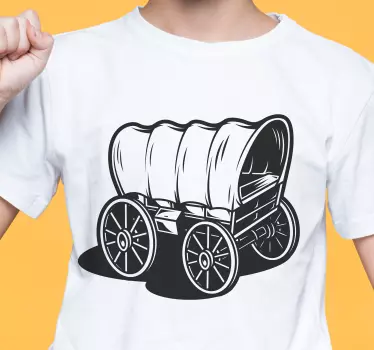 Cowboy vaunu tyyli t-paita - Tenstickers