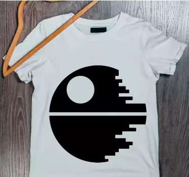 Death star silhouette t-paita - Tenstickers