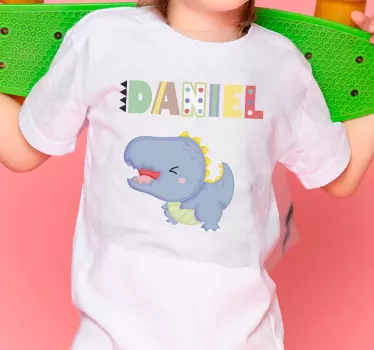 Dinosauruksen nimisuunnittelu vauvalle t-paita - Tenstickers
