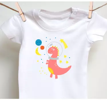 Dinosaurus avaruudessa paita lapselle - Tenstickers