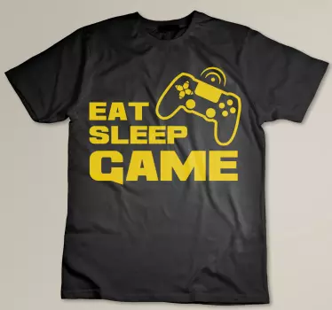 Eat sleep game design t-paita - Tenstickers