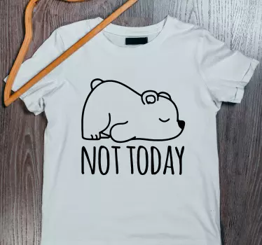 "ei tänään kirjain" ja karhut-paita - Tenstickers