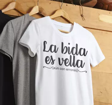 Elämä on kaunista t-paita - Tenstickers