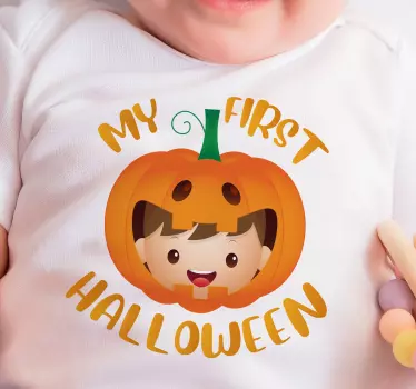 Ensimmäinen halloween-vauvan t-paitani paita halloween - Tenstickers
