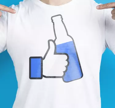 Facebook kuten pullot-paidan kanssa - Tenstickers