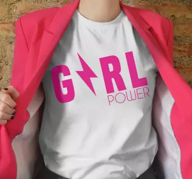 "girl power" t-paita - Tenstickers