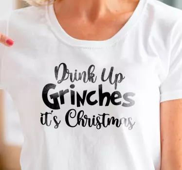 Grinch-teemainen joulupaita - Tenstickers