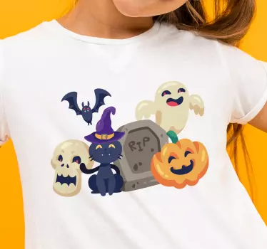 Hauskoja halloween-symboleja paita halloween - Tenstickers