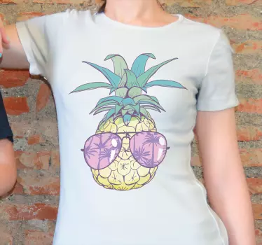 Havaijin ananas-sarjakuva t-paita - Tenstickers