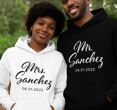 Herra ja rouva sanchez parin t-paita - Tenstickers