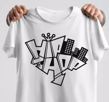 Hip hop kaupunkityyli t-paita - Tenstickers