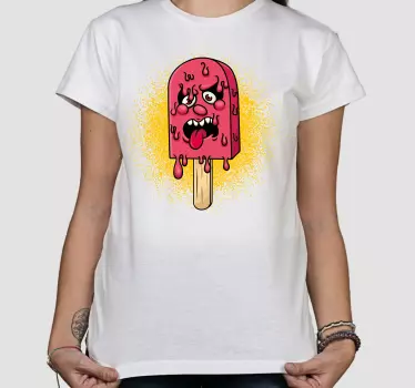 Ice pop drop graffiti sarjakuva t-paita - Tenstickers