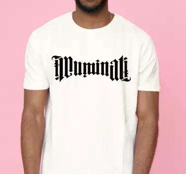 Illuminati ambigram t-paita - Tenstickers