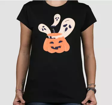 Iloinen kurpitsayllätys t-paita halloweeniksi - Tenstickers