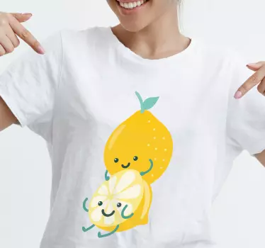 Iloiset sitruunahahmot t-paita - Tenstickers