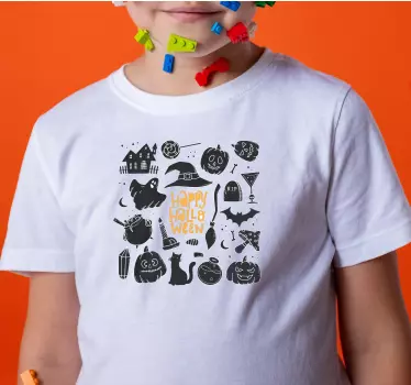 Iloista halloween-juhlaa t-paidalla - Tenstickers