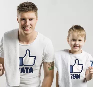 Isä ja poika kuin parhaat ystävät t-paita - Tenstickers