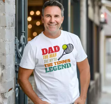 Isä tennislegenda t-paita - Tenstickers