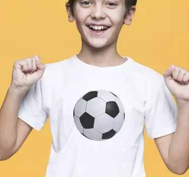 Jalkapallohuvi lasten t-paita - Tenstickers