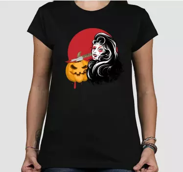 Kammottava halloween-kuningatar t-paita halloweeniksi - Tenstickers