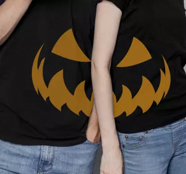 Kauheat kurpitsaparit t-paita halloweeniksi - Tenstickers