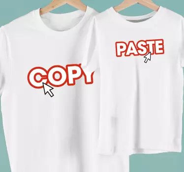 Kopioi ja liitä isälle ja pojalle samanlaiset paidat - Tenstickers