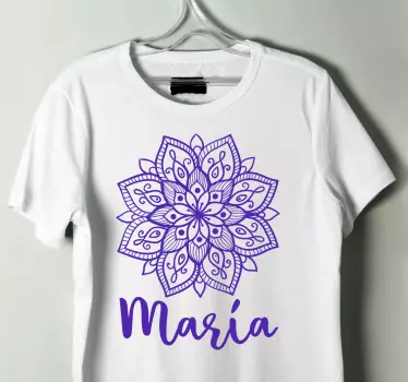 Mandala-aihe nimillä t-paita - Tenstickers