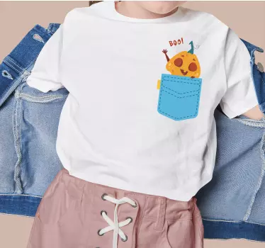 Kurpitsan tasku boo lasten t-paita - Tenstickers