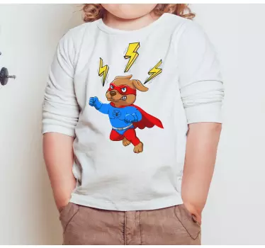 Lasten t-paita superkoiran seikkailu - Tenstickers