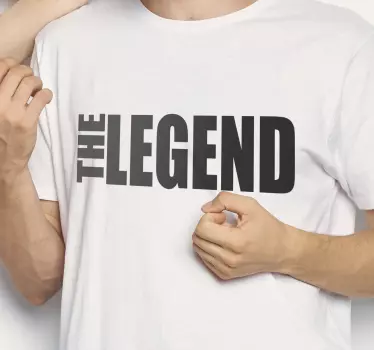 Lauseen legenda ja perintö isälle ja pojalle samanlaiset paidat - Tenstickers