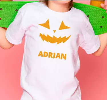 Mukautettu kurpitsasuunnittelu t-paita halloweeniksi - Tenstickers